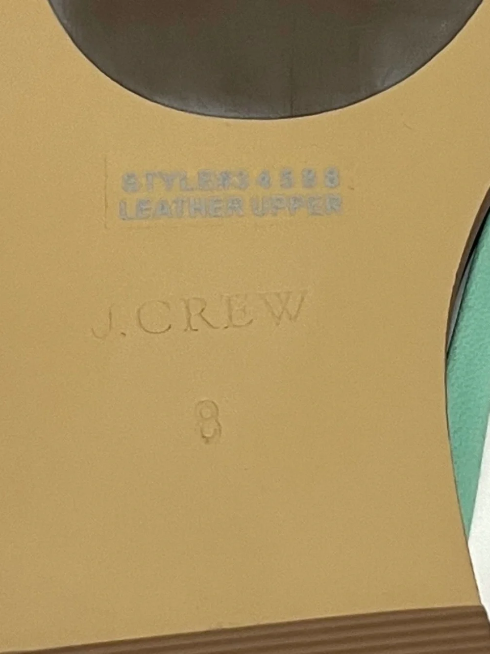 Brand New J. Crew Women's Leather Capri Sandals - Size 8, Color: Sunwashed Mint
